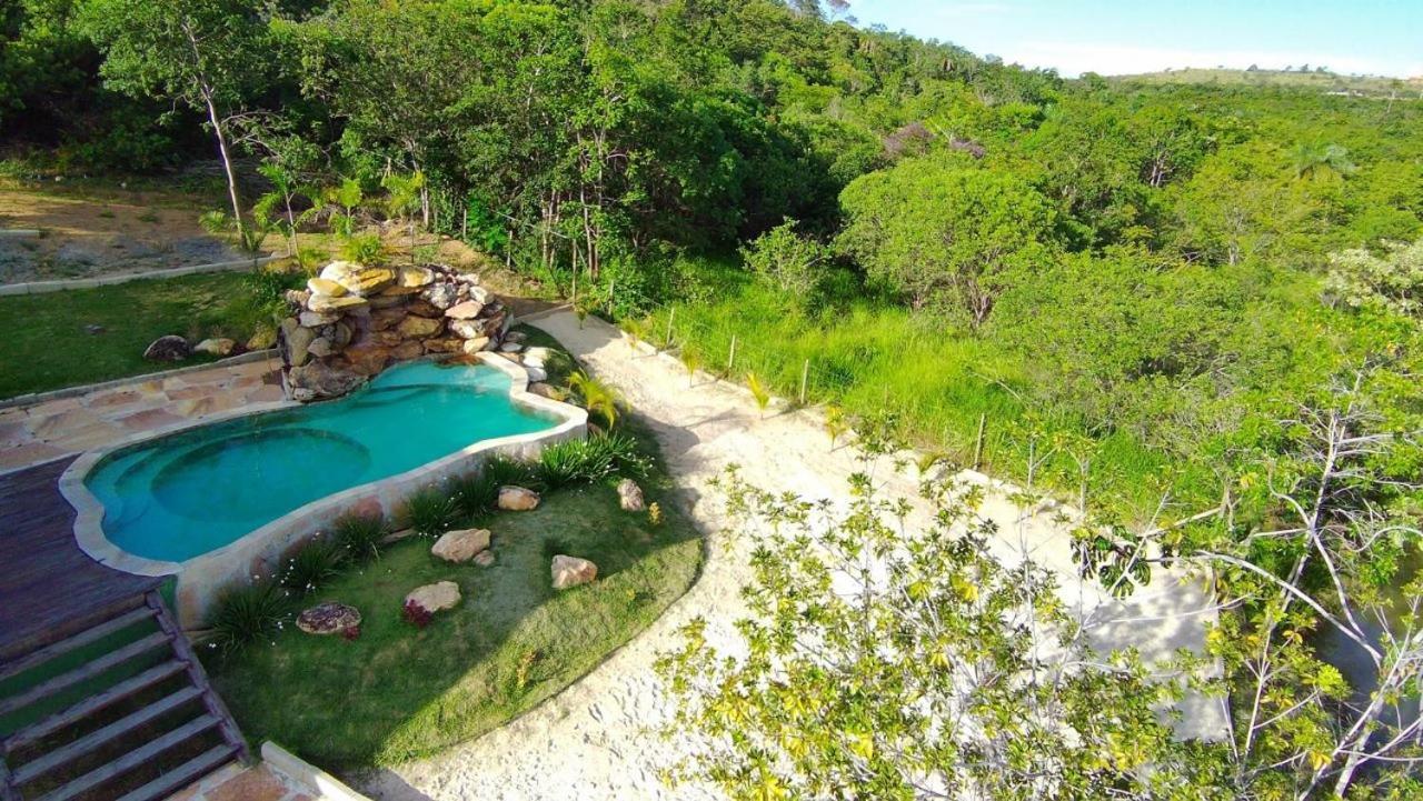 Chale Defronte Lagoa Na Serra Do Cipo Proximo A Cachoeira Grande, Cachoeira Do Pedrao E Cachoeira Veu Da Noiva 자보티카투바스 외부 사진